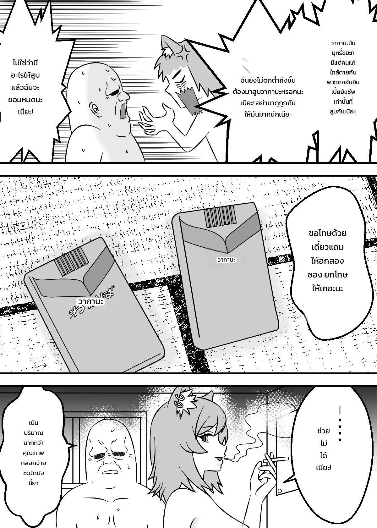 โดจิน แมวสาวอมควัน แปลไทย